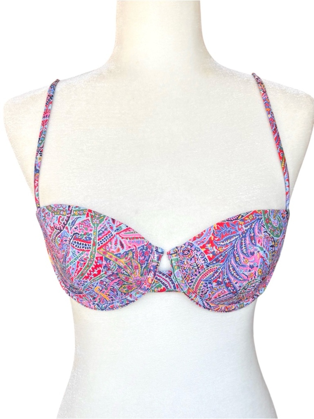 NWT Onia Dalia Bikini Top Size M Paisley Lavender